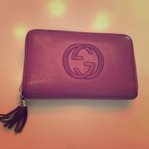 Gucci wallet- purple/wine color